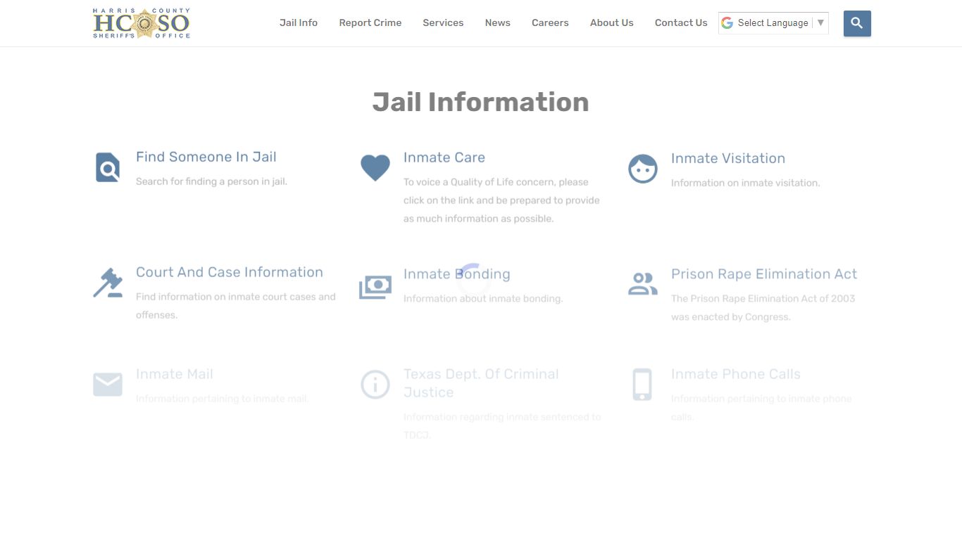 Jail Information—Harris County Texas Sheriff's Office